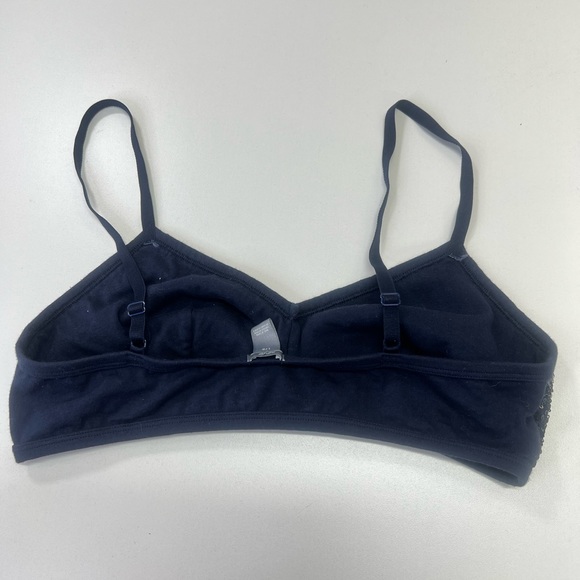 Aerie Navy Sequin Sparkle Bralette Size Large - Picture 2 of 6